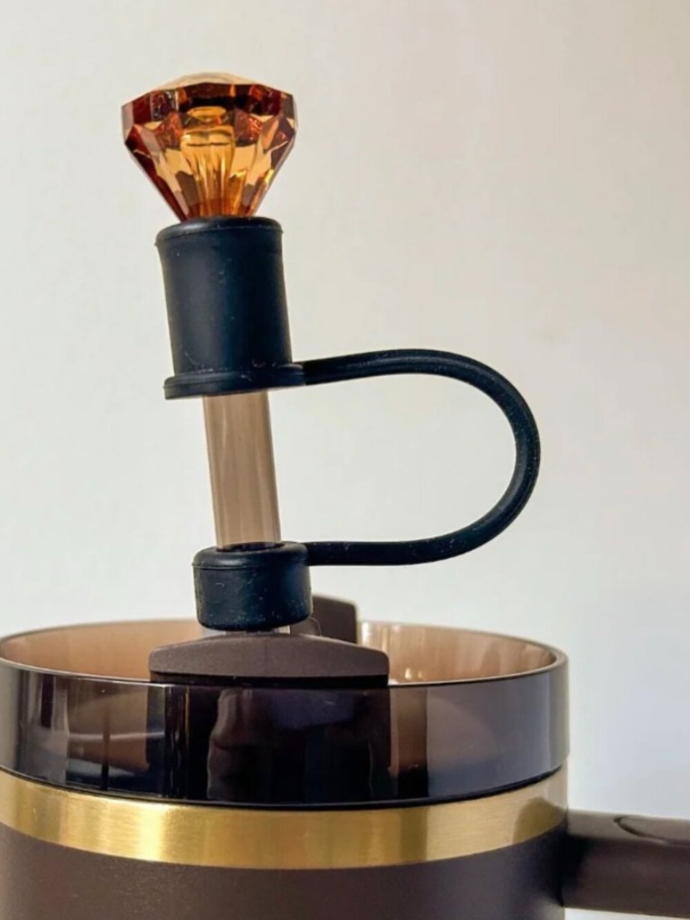 💗 Graduation Birthday Anniversary Gift Stanley LV Brown Tumbler w/ Bonus Gem! - Picture 2 of 7